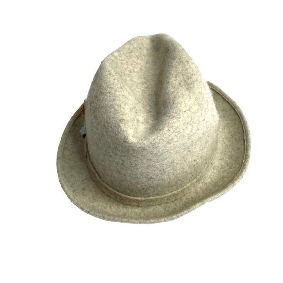Wormser Hats‎ by Allyn st. George pure 100% wool fedora hat Sz M neutral - Picture 5 of 9
